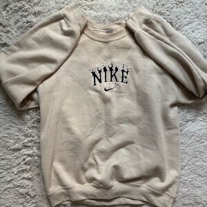 Nike custom Cream Sweater